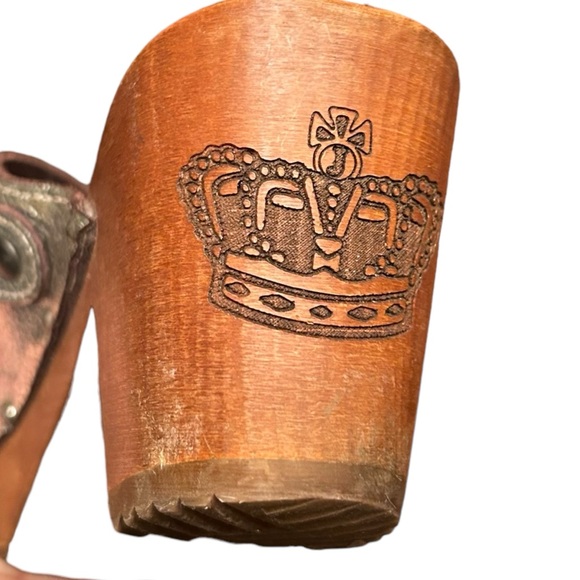 Vintage Cracked leather Silver Juicy Couture Metallic Clogs - Picture 4 of 15